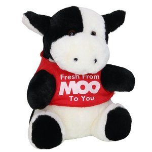Vintage Logo Bear Golden Gallon Cow Fresh From Moo to You Plush Stuffed Animal